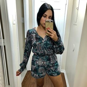 Xhilaration long sleeve romper